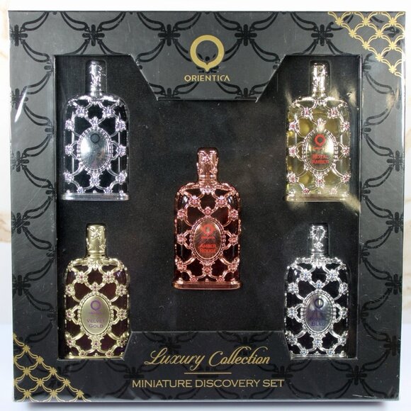 Orientica Luxury Collection Miniature Discovery Gift Set 5x7ml EDP Unisex Scents - Picture 1 of 4